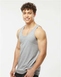 Tultex S105 Heather Grey — on model side