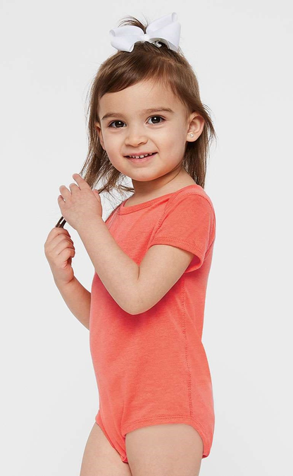 Infant Fine Jersey Bodysuit - Papaya