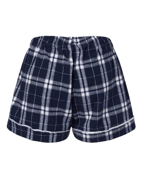 Boxercraft BW6501 Navy/ Silver Plaid — back