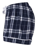 Boxercraft BW6501 Navy/ Silver Plaid — direct side