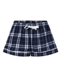 Boxercraft BW6501 Navy/ Silver Plaid — front