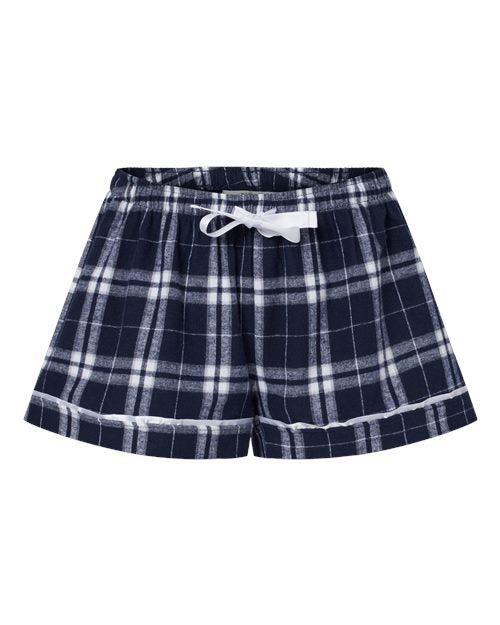 Boxercraft BW6501 Navy/ Silver Plaid — front