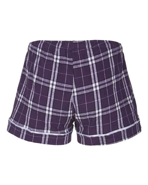 Boxercraft BW6501 Purple/ White Plaid — back