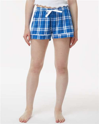 Boxercraft BW6501 Royal/ Silver Plaid — on model front