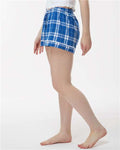 Boxercraft BW6501 Royal/ Silver Plaid — on model side