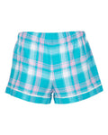 Boxercraft BW6501 Teal Sophia Plaid — back