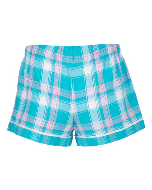 Boxercraft BW6501 Teal Sophia Plaid — back