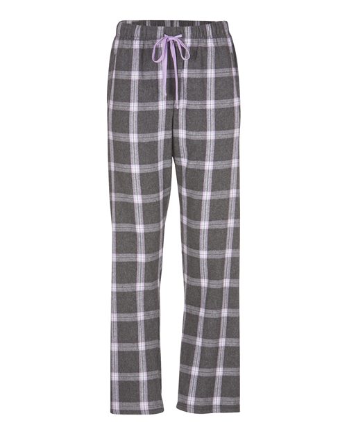 Boxercraft BW6620 Charcoal Lavender Tomboy Plaid — front