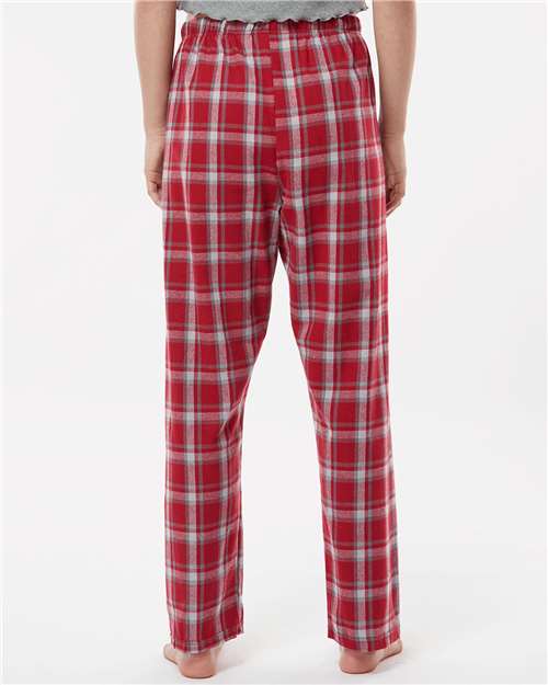 Boxercraft BW6620 Heritage Garnet Plaid — on model back