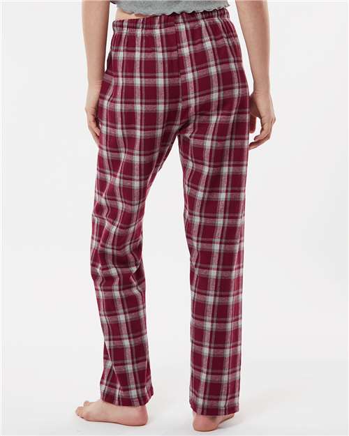 Boxercraft BW6620 Heritage Maroon Plaid — on model back
