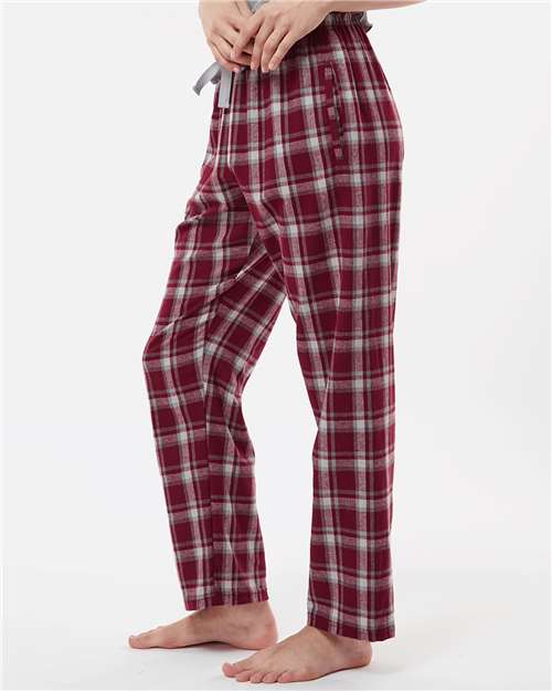 Boxercraft BW6620 Heritage Maroon Plaid — on model side