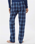Boxercraft BW6620 Navy/ Columbia Plaid — on model back