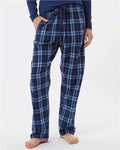 Boxercraft BW6620 Navy/ Columbia Plaid — on model front