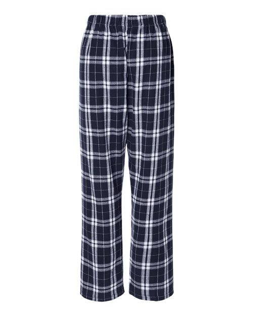 Boxercraft BW6620 Navy/ Silver Plaid — back