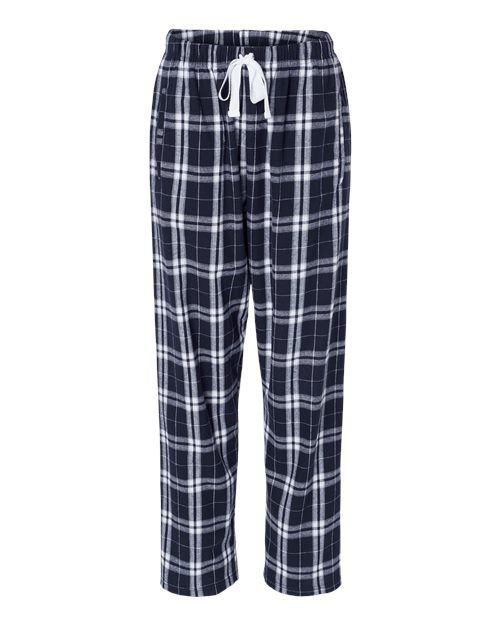 Boxercraft BW6620 Navy/ Silver Plaid — front
