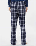 Boxercraft BW6620 Navy/ Silver Plaid — on model back