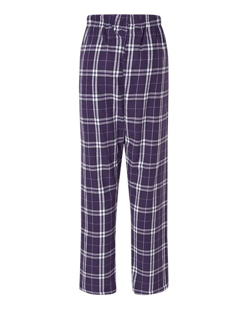 Boxercraft BW6620 Purple/ White Plaid — back