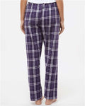 Boxercraft BW6620 Purple/ White Plaid — on model back