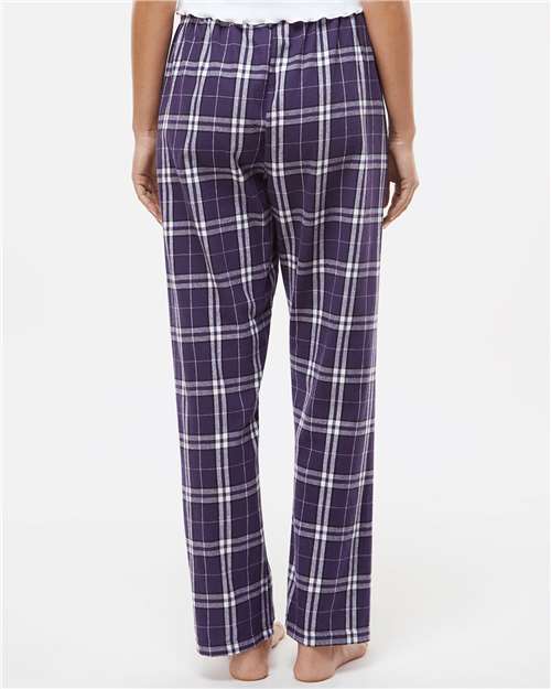 Boxercraft BW6620 Purple/ White Plaid — on model back