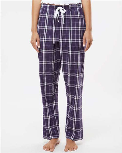 Boxercraft BW6620 Purple/ White Plaid — on model front