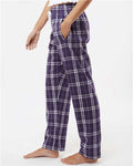 Boxercraft BW6620 Purple/ White Plaid — on model side