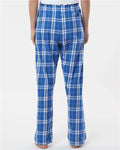 Boxercraft BW6620 Royal/ Silver Plaid — on model back