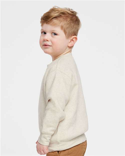 Rabbit Skins 3317 Natural Heather — on model side