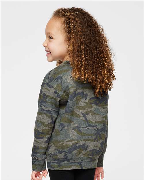 Rabbit Skins 3317 Vintage Camo — on model back