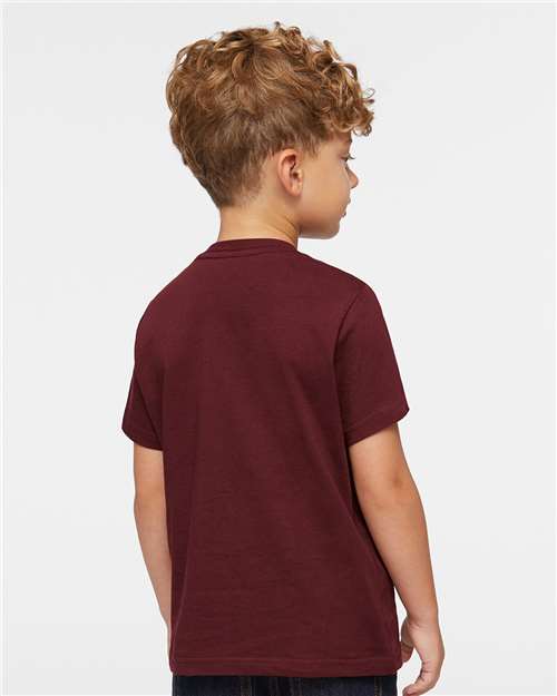 Rabbit Skins 3321 Maroon — on model back