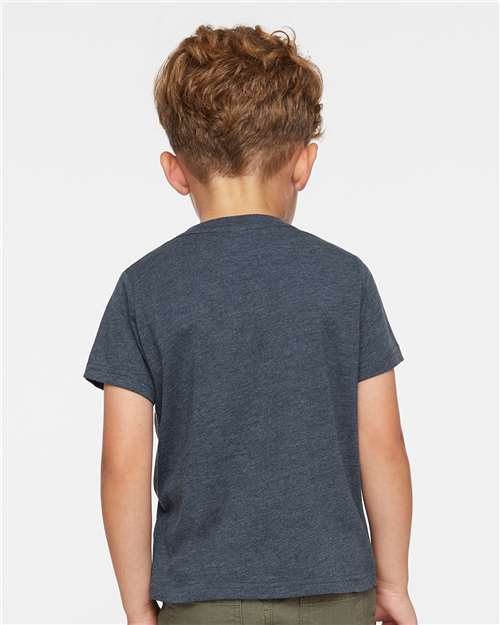 Rabbit Skins 3321 Vintage Denim — on model back