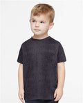 Rabbit Skins 3321 Black Reptile — on model front
