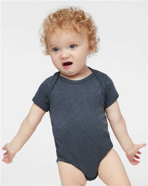 Rabbit Skins 4424 Vintage Denim — on model front