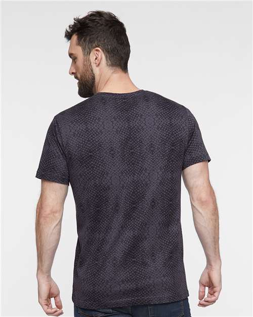 LAT 6901 Black Reptile — on model back