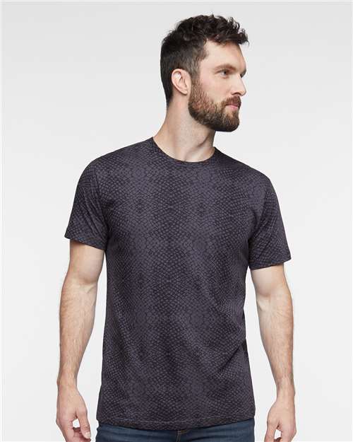 LAT 6901 Black Reptile — on model front