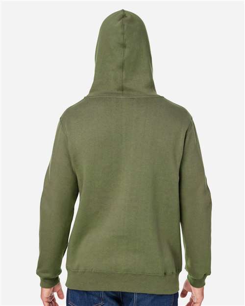 J. America 8824 Military Green — on model back