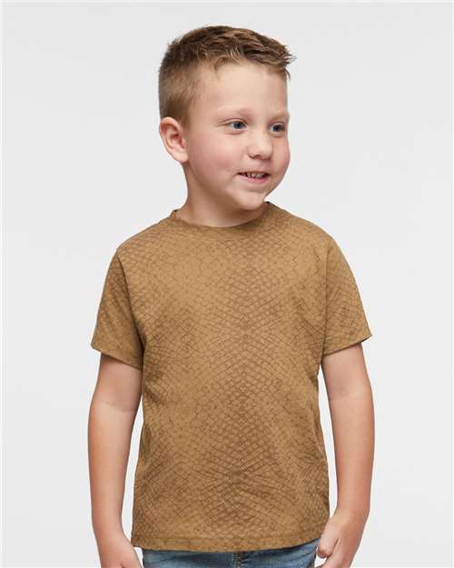 Rabbit Skins 3321 Brown Reptile — on model front