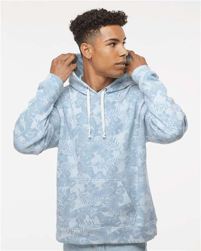 J. America 8871 Chambray Aloha Triblend — on model front