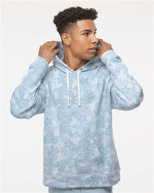 J. America 8871 Chambray Aloha Triblend — on model front