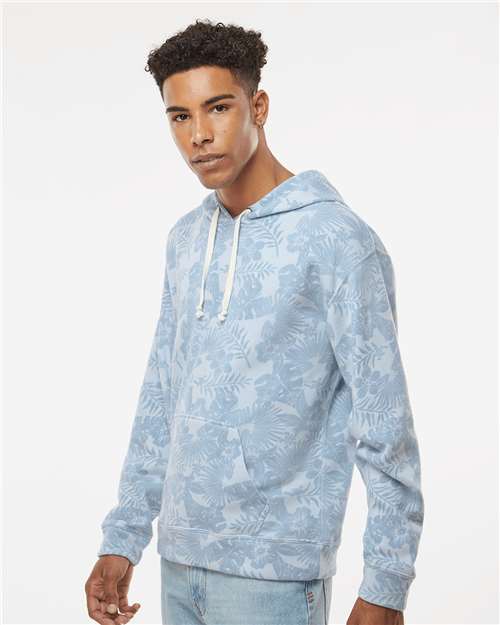 J. America 8871 Chambray Aloha Triblend — on model side