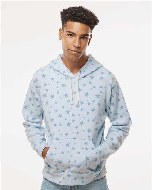 J. America 8871 Chambray Stars Triblend — on model front