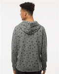 J. America 8871 Smoke Stars Triblend — on model back