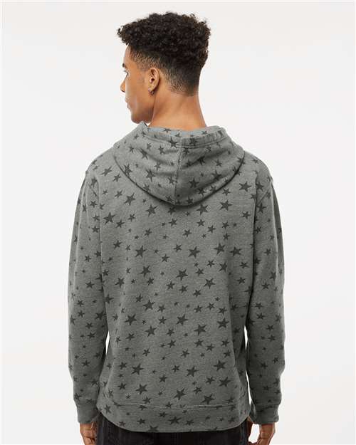 J. America 8871 Smoke Stars Triblend — on model back