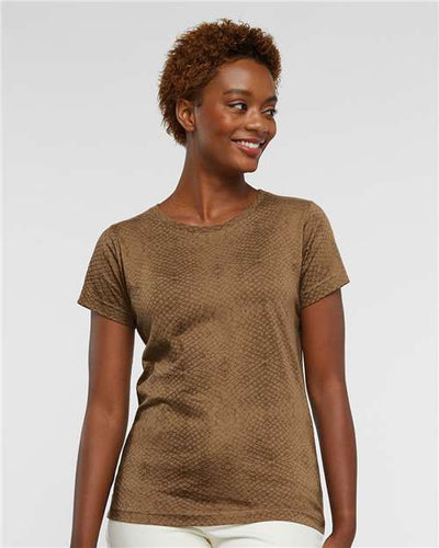 LAT 3516 Brown Reptile — on model front