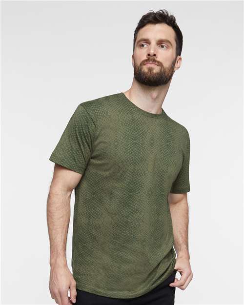 LAT 6901 Green Reptile — on model front
