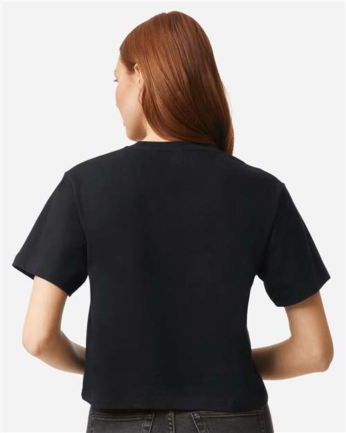 American Apparel 102 Black — on model back