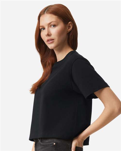 American Apparel 102 Black — on model side