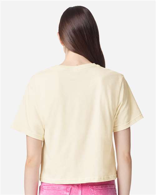 American Apparel 102 Creme — on model back