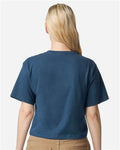 American Apparel 102 Sea Blue — on model back