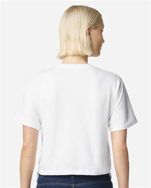 American Apparel 102 White — on model back