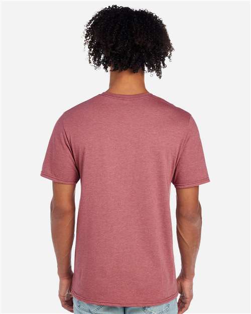 JERZEES 560MR Heather Mauve — on model back